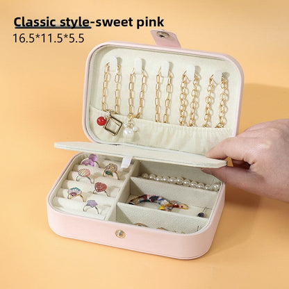 Portable Dual Layer Jewelry Storage Box Drip Depot