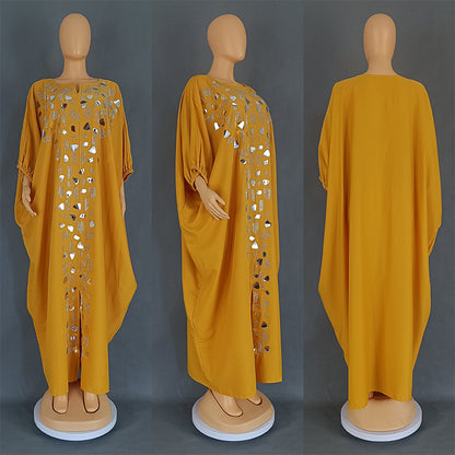 Hot Drill Patch Loose Dress