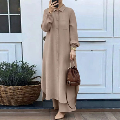 Two-Piece Shirt and Trousers Set
