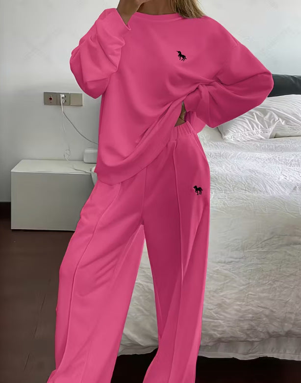 Casual Sweatshirt and Sweatpants Set