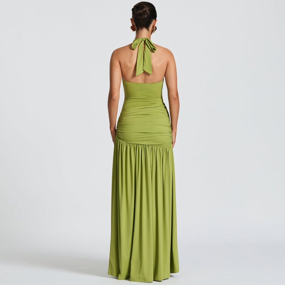 Two-Piece Swimsuit with Slit Dress