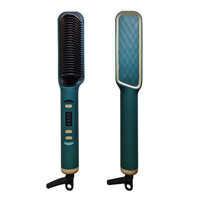 LCD Hair Straightening Comb with Negative Ion Technology Drip Depot