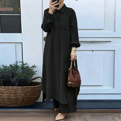 Two-Piece Shirt and Trousers Set