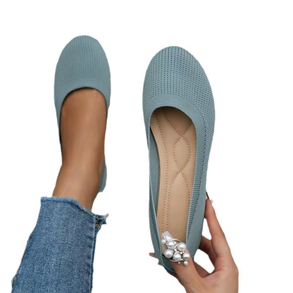 Knitted Flat Bottom Casual Shoes Drip Depot