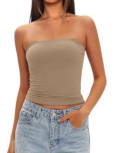 Strapless Slim Fit Tube Top