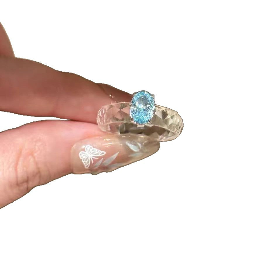 Super Shiny Minimalist Ins-Style Niche Personality Ring for Women Drip Depot