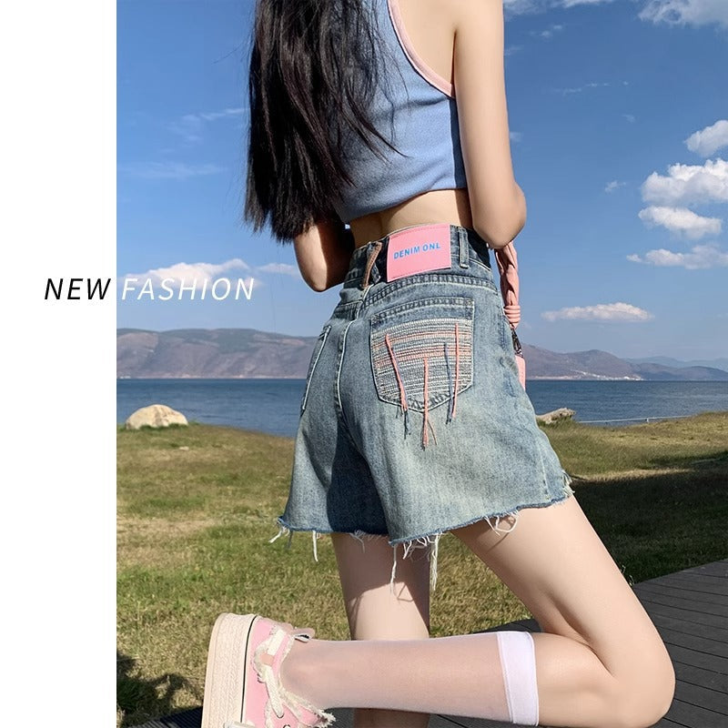 Blue Denim Shorts Women's Drip Depot