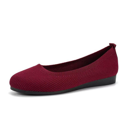 Knitted Flat Bottom Casual Shoes Drip Depot