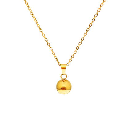 Titanium Steel Gold Plated Necklace and Earring Set