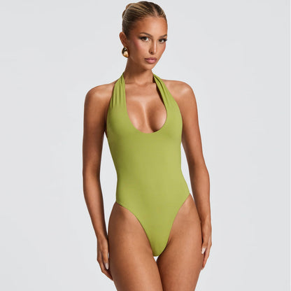 Two-Piece Swimsuit with Slit Dress
