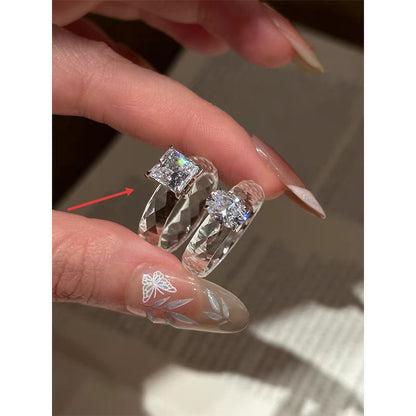 Super Shiny Minimalist Ins-Style Niche Personality Ring for Women Drip Depot