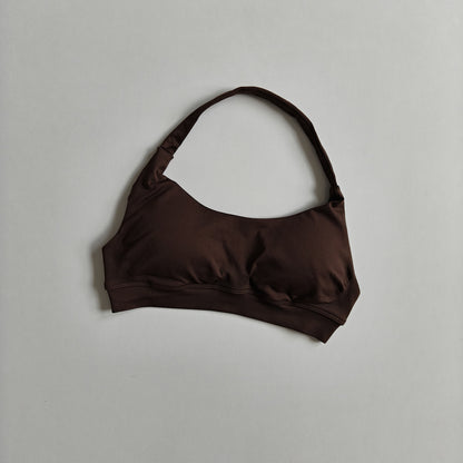 High-Elastic Halter Sports Bra with Removable Pads