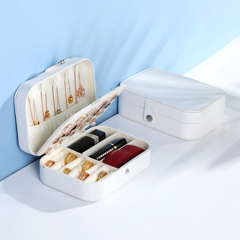 Portable Dual Layer Jewelry Storage Box Drip Depot