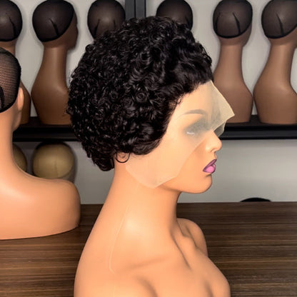 Brazilian Real Human Hair Pixie Curly Wig Drip Depot
