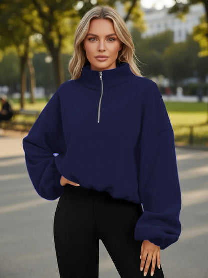 Half-Zip Fleece Sweatshirt