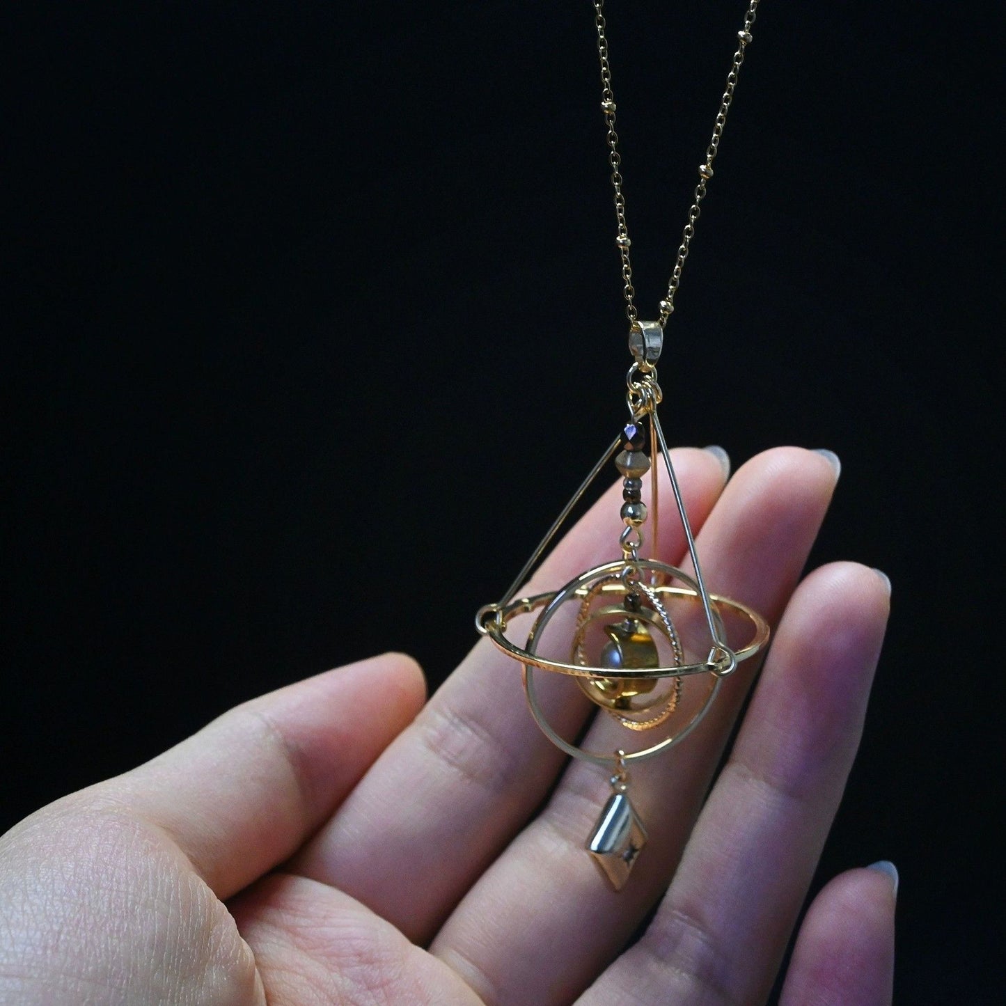 Vintage Planetary Movement Necklace
