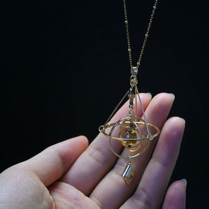 Vintage Planetary Movement Necklace