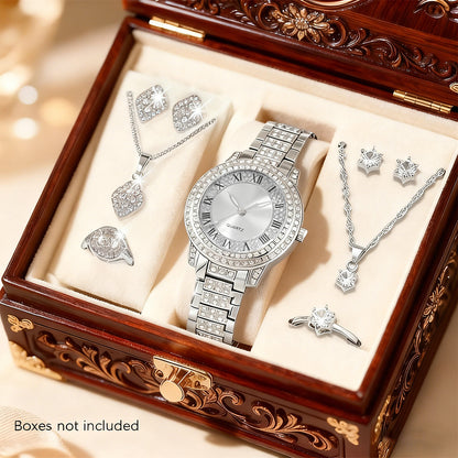 Diamond Accent Quartz Watch Set