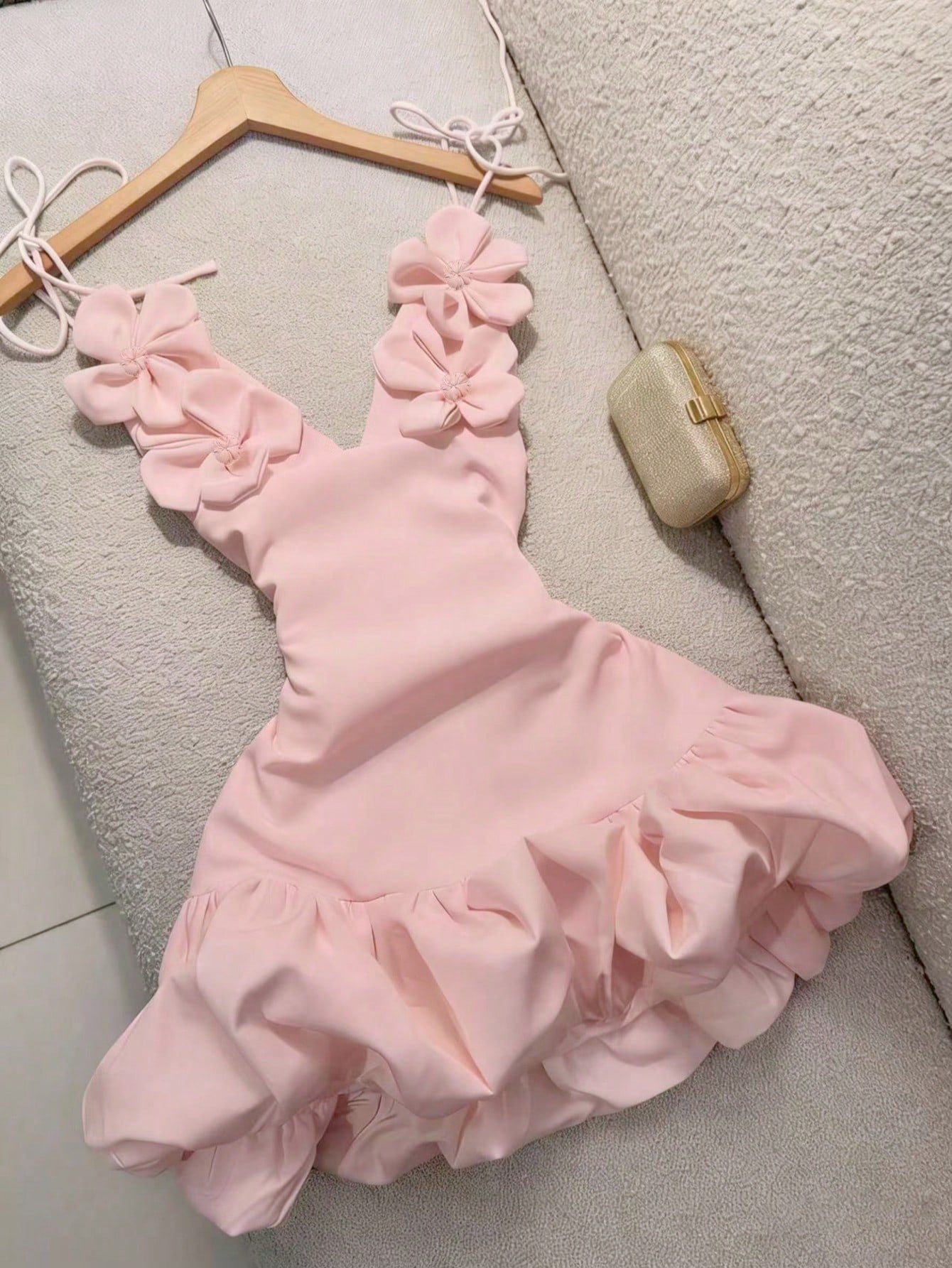 Floral Strap Holiday Dress