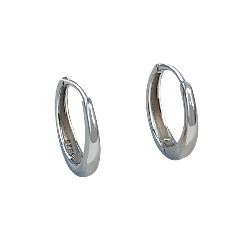 Stud hoop earrings
