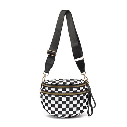 Plaid Crossbody Shoulder Bag
