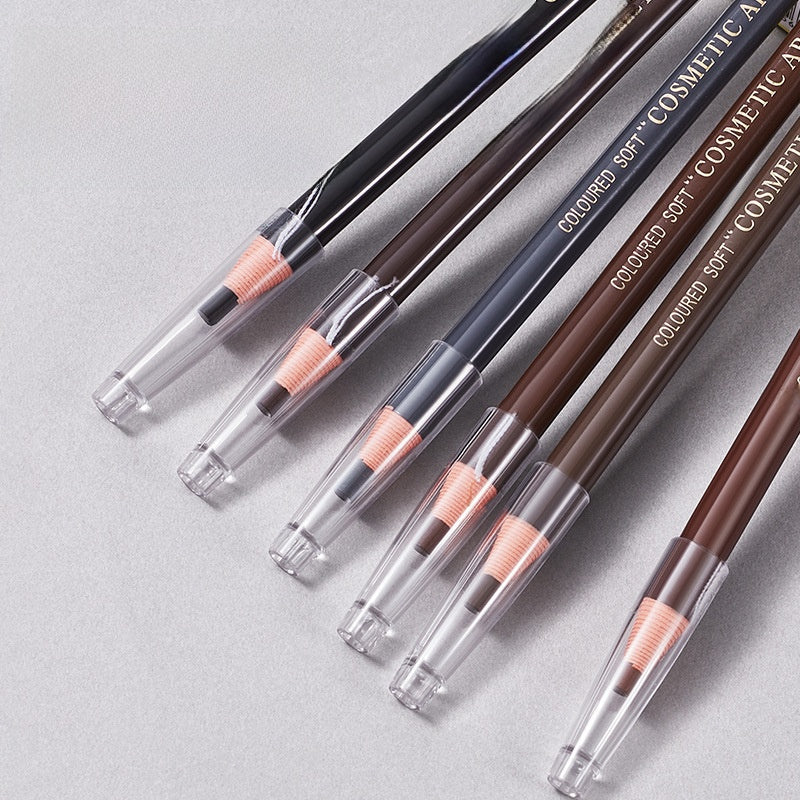 Eyebrow pencil, waterproof and sweat-resistant.