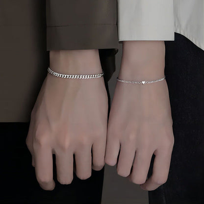 Geometric Heart Couple Bracelet Set Drip Depot
