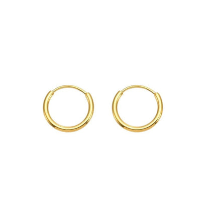 Stainless Steel Electroplated Circle Earrings Drip Depot