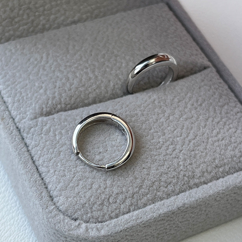 Stud hoop earrings