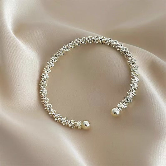 Vintage Double Round Head Open Bracelet Drip Depot