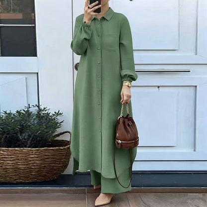 Two-Piece Shirt and Trousers Set