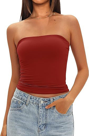 Strapless Slim Fit Tube Top
