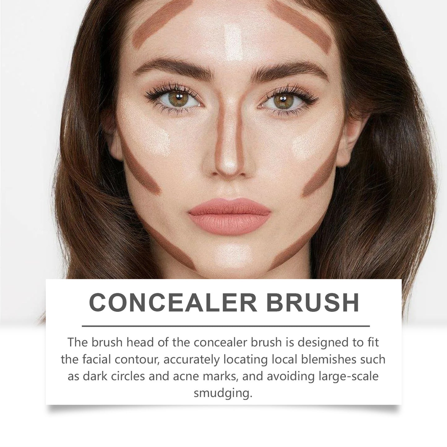 Black Concealer Brush with Soft Bristles