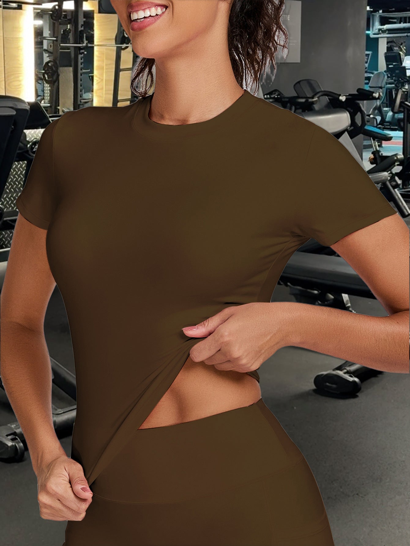 Yoga Sports Set with Pocket Shorts