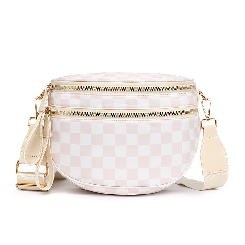 Plaid Crossbody Shoulder Bag