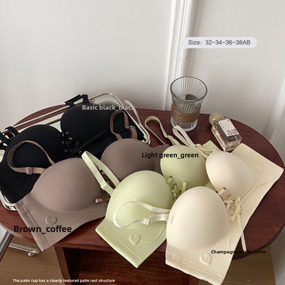 Pull-string adjustable bra without steel underwire Drip Depot