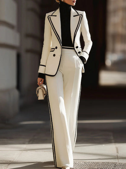 Double Breasted Blazer and Trouser Set