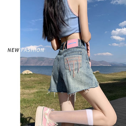Blue Denim Shorts Women's Drip Depot