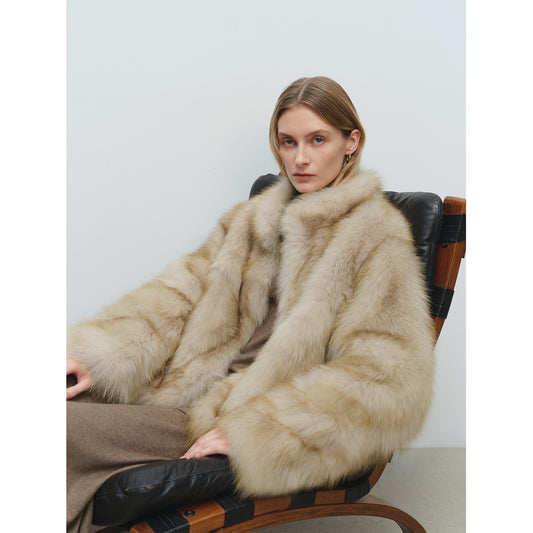 Mid-Length Imitation Fur Coat