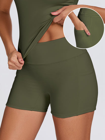 Yoga Sports Set with Pocket Shorts