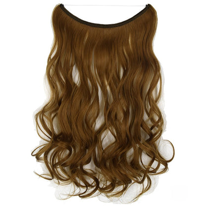 Seamless Fish Line Hair Extension Curly Synthetic Wig