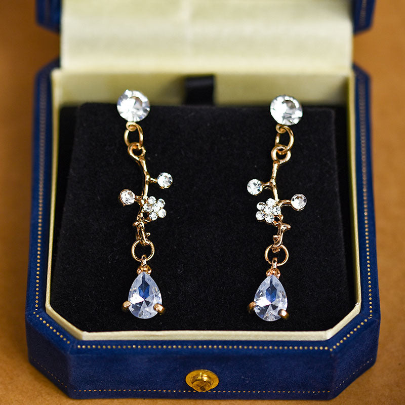 Bridal Zircon Necklace and Earrings