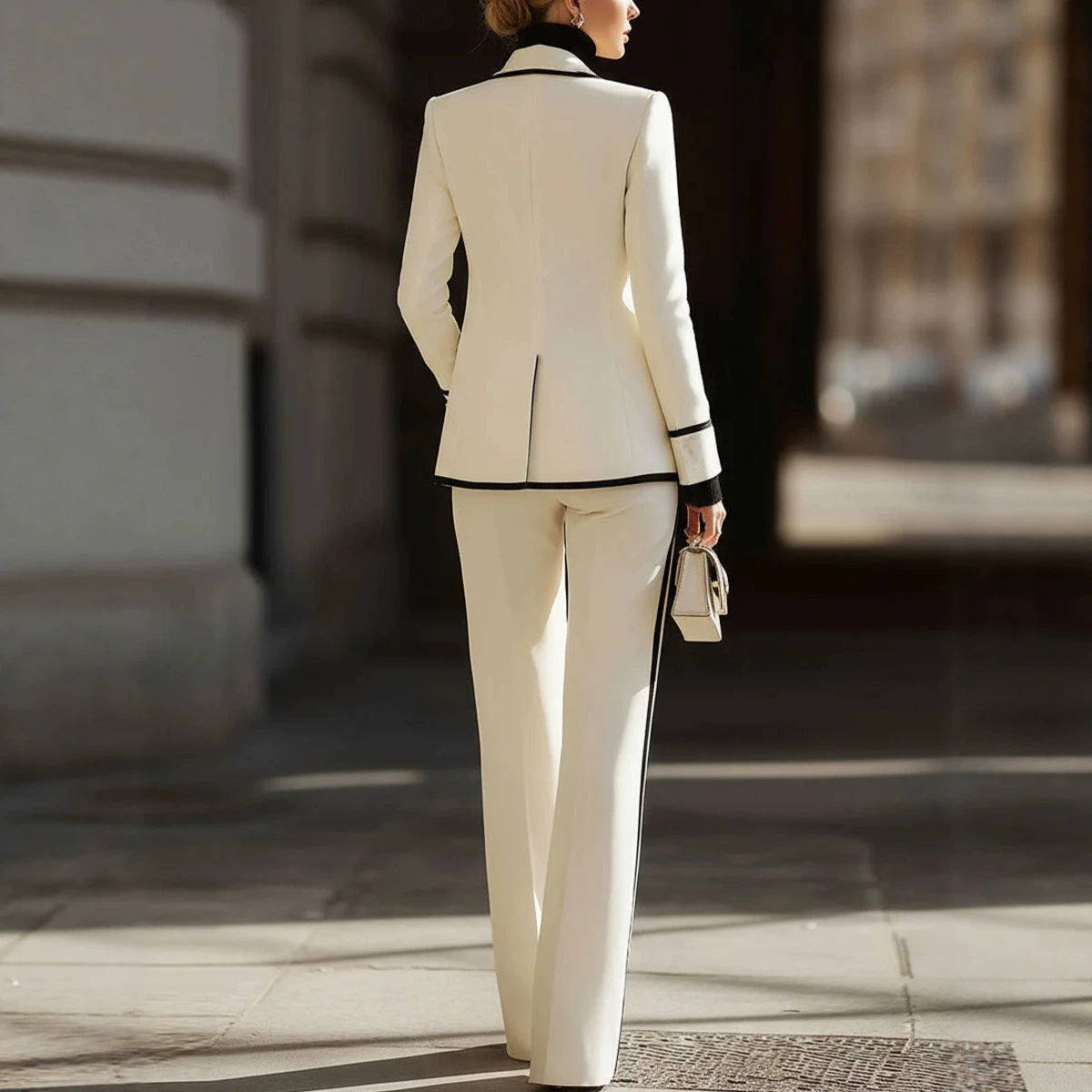 Double Breasted Blazer and Trouser Set