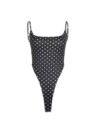 Retro Polka Dot Strapless Jumpsuit