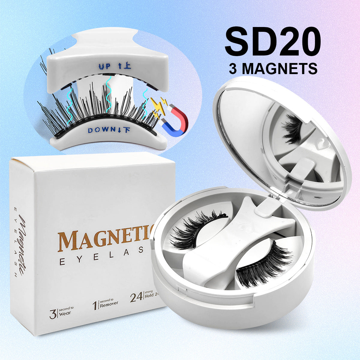 Magnetic False Eyelashes Natural Look Drip Depot