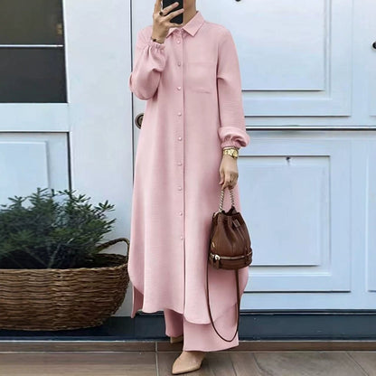Two-Piece Shirt and Trousers Set