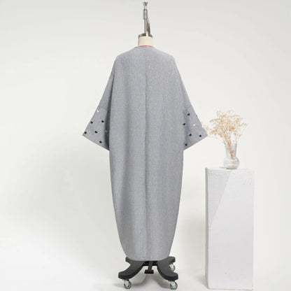 Embroidered  Cardigan Robe