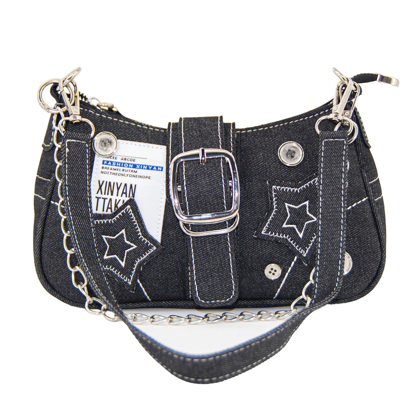 Denim Underarm Bag