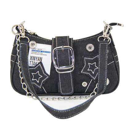 Denim Underarm Bag