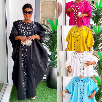 Hot Drill Patch Loose Dress